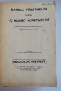 lkokul Yönetmeliği İç Hizmet Yönetmeliği