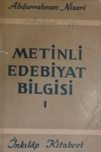 Metinli Edebiyat Bilgisi I