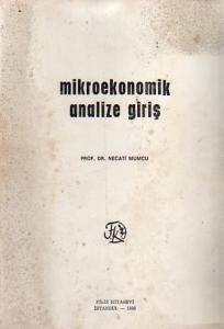Mikroekonomik Analize Giriş