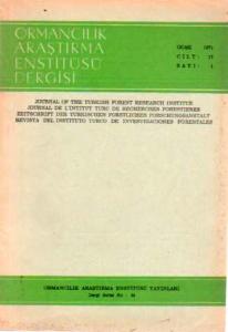Ormancılık Araştırma Enstitüsü Dergisi 1971/1