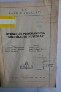 Rehberlik Programında Gözetilecek Hususlar