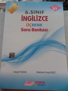 6. Sınıf İngilizce Üçrenk Soru Bankası