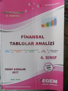 Finansal Tablolar Analizi Bahar Dönemi 8. Yarıyıl