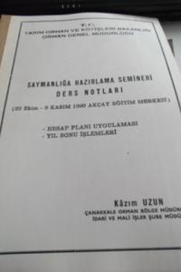 Saymanlığa Hazırlama Semineri Ders Notları