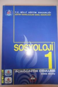 Sosyoloji 1 Açıköğretim Okulları Ders Notu