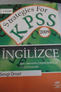 Strategies For KPSS İngilizce 2009