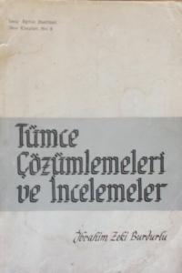 Tümce Çözümlemeleri ve İncelemeleri