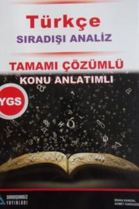 YGS Türkçe Sıradışı Analiz Tamamı Çözümlü Konu Anlatımlı