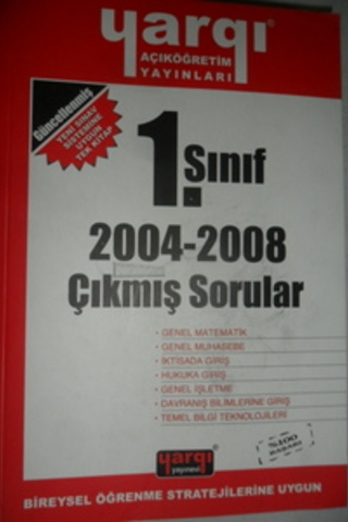 1. Sınıf 2004-2008 Çıkmış Sorular