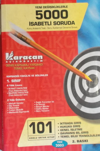 1. Sınıf Açıköğretim Geniş Kapsamlı Yardımcı Temel Kaynak