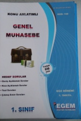 1. Sınıf Genel Muhasebe