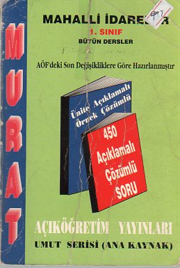 1.Sınıf Mahalli İdareler (Bütün Dersler)