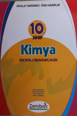 10. Sınıf Kimya Soru Bankası Mehmet Bayar