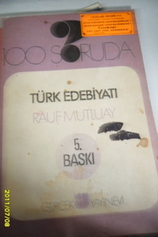100 Soruda Türk Edebiyatı Rauf Mutluay