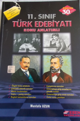 11.Sınıf Türk Edebiyatı Konu Anlatımlı Mustafa Uzun