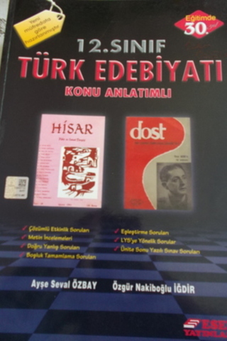 12.Sınıf Türk Edebiyatı Konu Anlatımlı Ayşe Seval Özbay