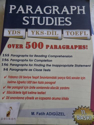 YDS YKS-Dil TOEFL Paragraph Studies M. Fatih Adıgüzel