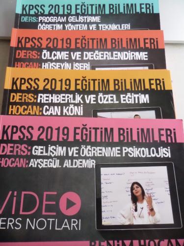KPSS Eğitim Bilimleri Video Ders Notları / 4 Adet