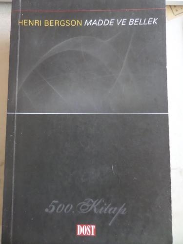 Madde ve Bellek Henri Bergson