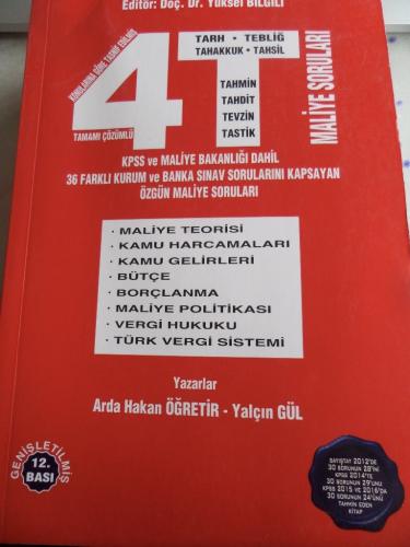 4T Maliye Soruları Arda Hakan Öğretir
