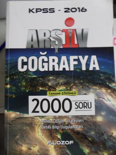 2016 KPSS Arşiv Coğrafya Tamamı Çözümlü 2000 Soru