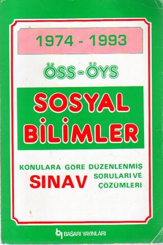 1974 - 1993 ÖSS - ÖYS Sosyal Bilimler