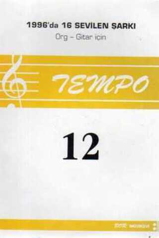 1996'da 16 Sevilen Şarkı Org - Gitar İçin / Tempo 12