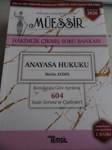 Müessir Hakimlik Çıkmış Soru Bankası Anayasa Hukuku