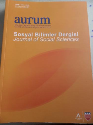 İstanbul Kemerburgaz Üniversitesi Sosyal Bilimler Dergisi 2017 / 1