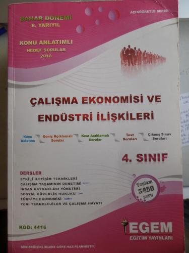 Çalışma Ekonomisi ve Endüstri İlişkileri 4. Sınıf 8. Yarıyıl / Konu An