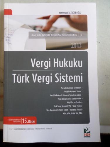 Vergi Hukuku Türk Vergi Sistemi Mahmut Kalenderoğlu