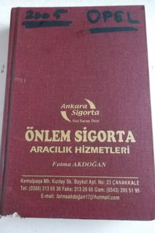 2005 Ajandası / ÖNLEM SİGORTA