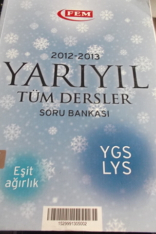 2012 - 2013 Yarıyıl Tüm Dersler Soru Bankası