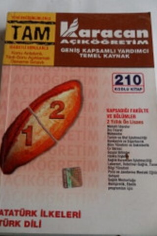 210 Kodlu Kitap 2 Yıllık Ön Lisans