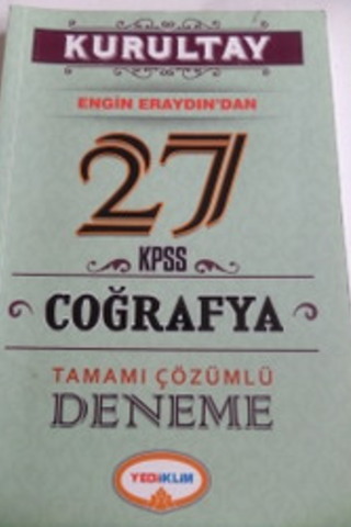 KPSS 27 Coğrafya Tamamı Çözümlü Deneme Engin Eraydın