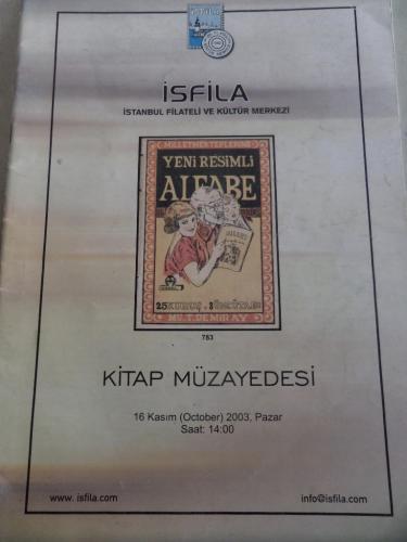 İsfila Kitap Müzayedesi 2003 Kasım