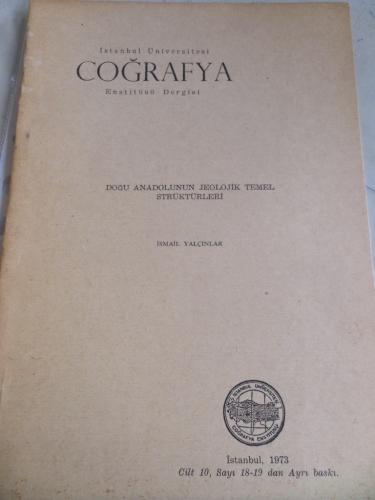 Doğu Anadolunun Jeolojik Temel Strüktürleri