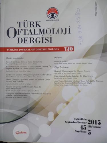 Türk Oftalmoloji Dergisi 2015 / 5