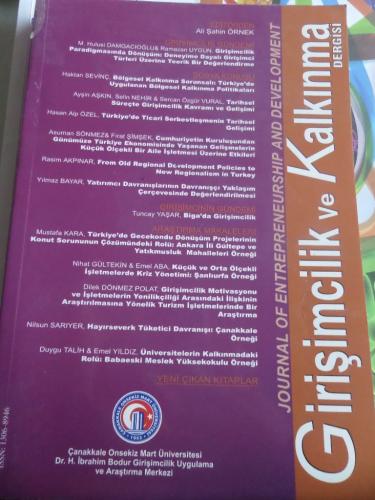 Girişimcilik ve Kalkınma Dergisi 2011 / 6