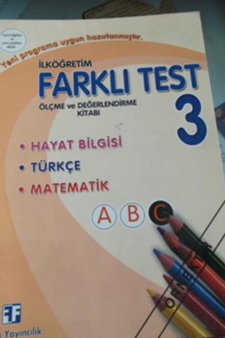 3. Sınıf Farklı Test Ölçme ve Değerlendirme Kitabı