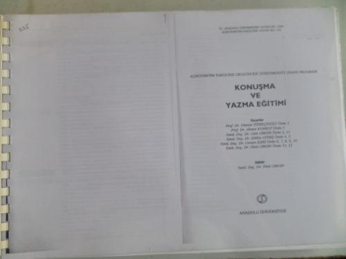 Konuşma ve Yazma Eğitimi Ders Notu*
