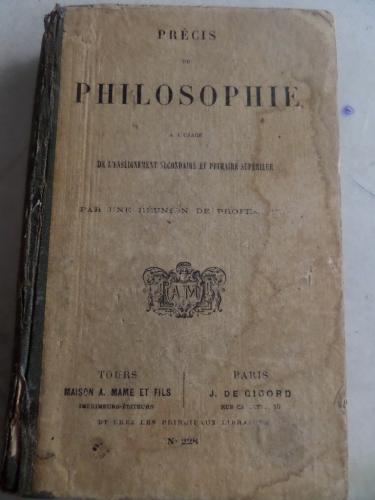 Precis De Philosophie