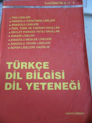 İlköğretim 6-7-8 Türkçe Dil Bilgisi Dil Yeteneği Hasan Şimşek