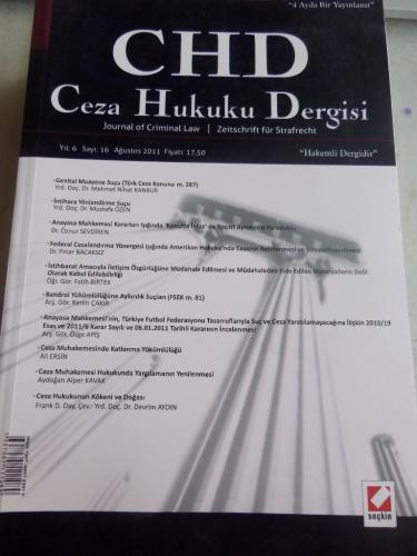 Ceza Hukuku Dergisi 2011 / 16