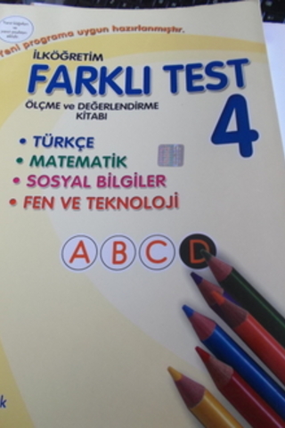 4. Sınıf Farklı Test Ölçme ve Değerlendirme Kitabı