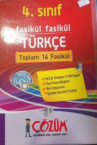 4. Sınıf Fasikül Fasikül Türkçe / 13 Adet