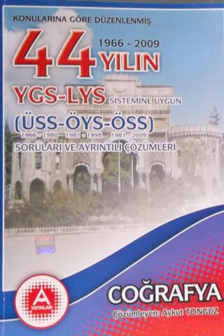 44 Yılın YGS-LYS Sistemine Uygun ÜSS-ÖYS-ÖSS Soruları ve Ayrıntılı Çöz