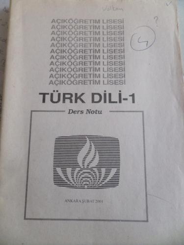 Türk Dili 1 Ders Notu