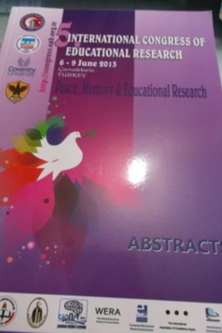 5. International Congress Of Educational Research 6-9 June 2013