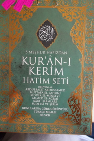 5 Meşhur Hafızdan Kur'an-ı Kerim Hatim Seti